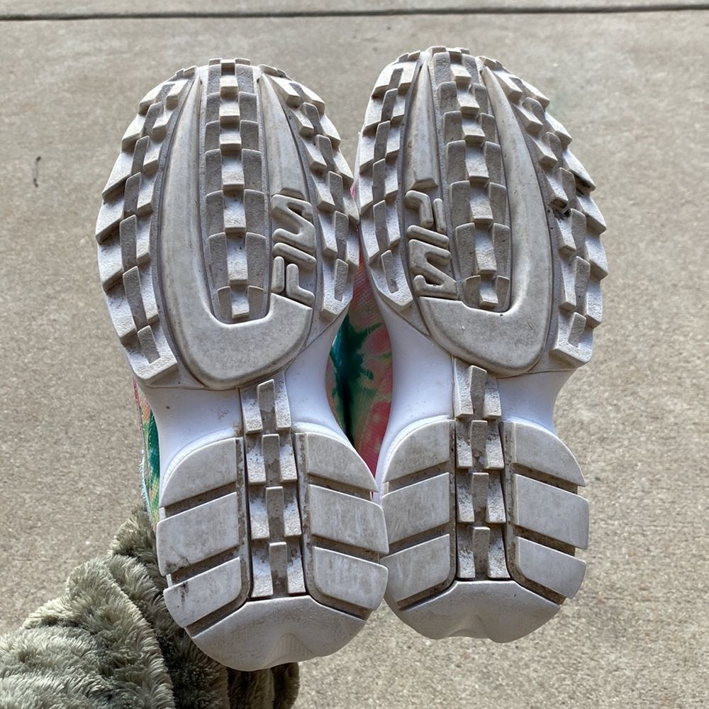 Fila Disruptor II Tie Dye Sneakers Size 7.5 - Picture 10 of 11